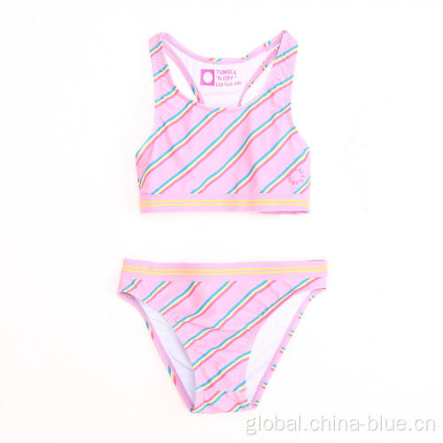 China Girl's recycled knitted summer bikini Supplier
